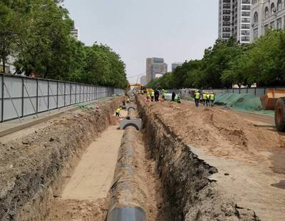 濟寧古槐路交通疏解項目管線施工提前兩月告捷，市政工程建設跑出“加速度”