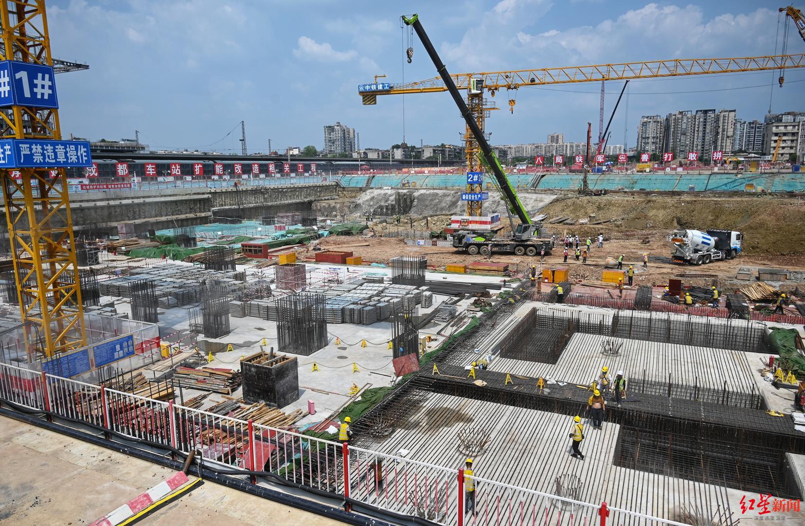 火車北站擴能改造進入二階段施工，商貿大道下穿隧道預計年內通車